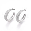 Brass Stud Earrings KK-T074-46P-2