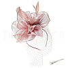 Feather Flower Mesh Veil Headband MRMJ-WH0077-121-1