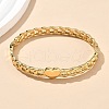 304 Stainless Steel Hinged Bangles for Women AJEW-P127-27G-2