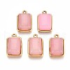 Natural Rose Quartz Pendants STAS-N109-212G-1