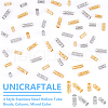 Unicraftale 120Pcs 4 Style Stainless Steel Hollow Tube Beads STAS-UN0055-68-5