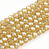 Electroplate Glass Beads Strands EGLA-A034-T2mm-A01-1-1