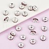 Brass Grade A Rhinestone Spacer Beads RB-A014-Z8mm-10S-2
