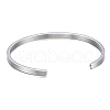 Non-Tarnish 304 Stainless Steel Cuff Bangles X-BJEW-K173-02P-3