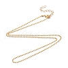 Brass Ball Chains Necklace Making NJEW-JN02838-03-1