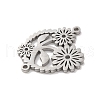 Non-Tarnish 304 Stainless Steel Hollow Connector Charms STAS-Z069-05P-2