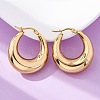 PVD Vacuum Plating 304 Stainless Steel Chunky Hoop Earrings for Women EJEW-F280-06E-G-1