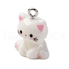 Opaque Resin Pendants RESI-Z036-02P-3