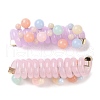 Imitation Jelly Plastic & Alloy Spiral Hair Tie for Women & Girl MRMJ-M004-01-2