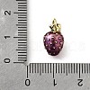 Brass with Enamel Charms KK-Q066-01I-G-3