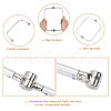 Aluminium Alloy Tube Purse Frames DIY-WH0569-58B-3
