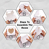 Square Paper Biscuit Boxes with Lace Edged Square Clear Window CON-TAC0001-12A-01-3