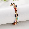 304 Stainless Steel Cable Chains Bracelets BJEW-P351-03G-3