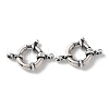 925 Thailand Sterling Silver Large Spring Ring Clasps STER-D003-60C-AS-1
