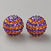 Halloween Theme Resin Rhinestone Beads RB-WH0003-08D-1