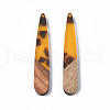 Resin & Walnut Wood Pendants RESI-N025-018-C01-1