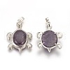 Natural Amethyst Pendants G-O164-01H-2