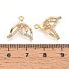 Brass Micro Pave Cubic Zirconia Pendants KK-N261-101G-3