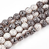 Transparent Baking Painted Glass Beads Strands DGLA-N009-10mm-08-1