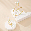 Round Alloy Cuff Bangles & Cuff Rings Sets FS-WG28087-01-3