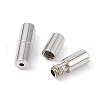 Anti-Tarnish Rhodium Plated 925 Sterling Silver Screw Clasps STER-K173-05P-2