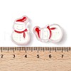Christmas Decorations Theme Opaque Acrylic Bead with Enamel OACR-Z021-01J-3