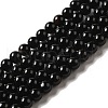 Natural Agate Beads Strands X-G-G390-6mm-01-1
