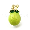 Brass with Enamel Charms KK-Q066-01K-G-1