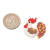 Handmade Glass Seed Beaded Pendants PALLOY-MZ00748-02-2