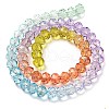 Transparent Painted Glass Beads Strands X1-DGLA-A034-T6mm-A12-5