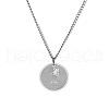 Non-Tarnish Stainless Steel 12 Constellation Pendant Necklaces for Sweater FZ0908-10-1