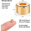 BENECREAT Brass Beads KK-BC0004-19G-2