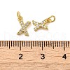 Brass Micro Pave Cubic Zirconia Pendants KK-M273-02G-X-3