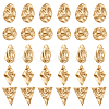 ARRICRAFT 40Pcs 5 Style Textured 201 Stainless Steel Pendants STAS-AR0001-59-1
