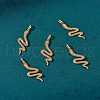5Pcs Brass Micro Pave Cubic Zirconia Pendants ZIRC-SZ0002-77-4
