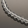 Transparent Round Glass Beads Strands X-G02Q9011-3
