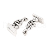 Tibetan Style Zinc Alloy Pendants TIBEP-R334-341AS-RS-3