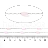 304 Stainless Steel & Dyed Shell Handmade Oval Beads Chain CHS-H028-05P-01-2