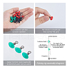 SUPERFINDINGS 60Pcs 3 Colors Plastic Fishing Swivels Cross-Line FIND-FH0010-10-3