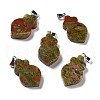 Natural Unakite Pendants G-F714-01B-1