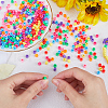 SUNNYCLUE 800Pcs 8 Colors Opaque Plastic Beads KY-SC0001-86-3