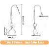 SUPERFINDINGS 30Pcs 5 Colors 316 Stainless Steel Earring Hooks STAS-FH0001-62-2