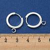 201 Stainless Steel Huggie Hoop Earrings Findings STAS-A167-01G-S-3