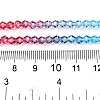 Gradient Color Baking Painted Glass Bead Strands DGLA-A039-T4mm-A017-5