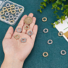 Globleland 28Pcs 2 Colors Eco-friendly Rack Plating Alloy Linking Rings FIND-GL0001-66-7