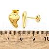 Brass Stud Earrings EJEW-H158-05B-G-5