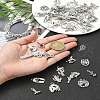 60Pcs 15 Styles Tibetan Style Alloy Pendants FIND-YW0004-82-3