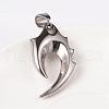 Tarnish Resistant Retro Men's 304 Stainless Steel Big Tribal Sign Pendants STAS-O044-113-3