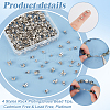 Unicraftale 400Pcs 4 Styles Rack Plating Brass Bead Tips KK-UN0003-22P-4