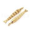 Rack Plating Brass Micro Pave Cubic Zirconia Pendants KK-M309-38L-G-2
